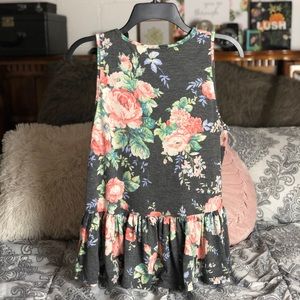 Floral Peplum Top
